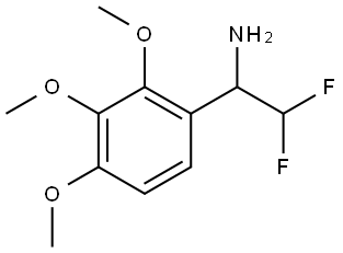 α-(Difluoromethyl)-2,3,4-trimethoxybenzenemethanamine Structure