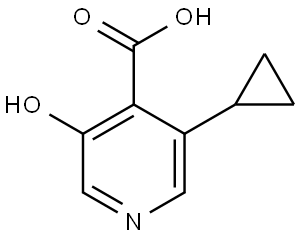 3-Cyclopropyl-5-hydroxyisonicotinic acid Structure