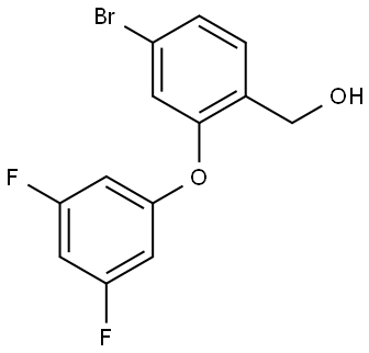 4-Bromo-2-(3,5-difluorophenoxy)benzenemethanol Structure