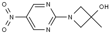 3-Azetidinol, 3-methyl-1-(5-nitro-2-pyrimidinyl)- Structure