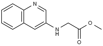 Glycine, N-3-quinolinyl-, methyl ester Structure
