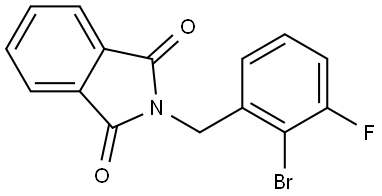 2-[(2-Bromo-3-fluorophenyl)methyl]-1H-isoindole-1,3(2H)-dione Structure