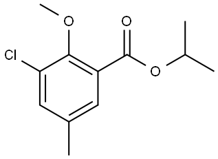 1-Methylethyl 3-chloro-2-methoxy-5-methylbenzoate Structure