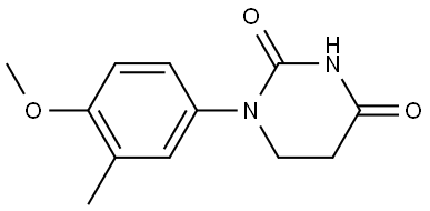 Dihydro-1-(4-methoxy-3-methylphenyl)-2,4(1H,3H)-pyrimidinedione Structure