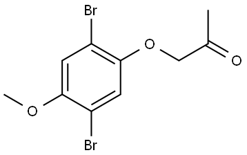 1-(2,5-Dibromo-4-methoxyphenoxy)-2-propanone Structure