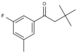 1-(3-Fluoro-5-methylphenyl)-3,3-dimethyl-1-butanone Structure