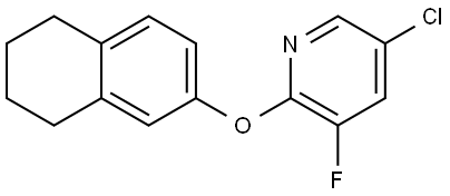 5-Chloro-3-fluoro-2-[(5,6,7,8-tetrahydro-2-naphthalenyl)oxy]pyridine Structure