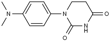 1-[4-(Dimethylamino)phenyl]dihydro-2,4(1H,3H)-pyrimidinedione Structure