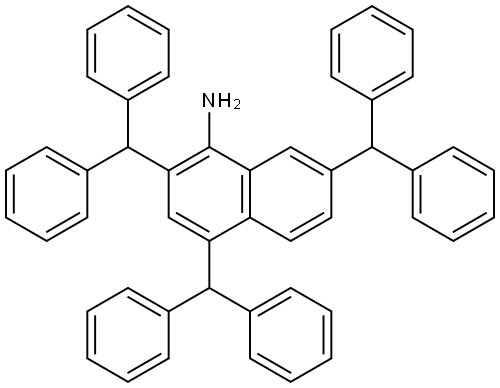 2,4,7-tribenzhydrylnaphthalen-1-amine Structure