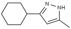 1H-Pyrazole, 3-cyclohexyl-5-methyl- Structure