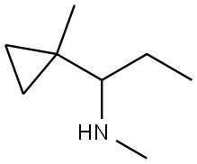 methyl[1-(1-methylcyclopropyl)propyl]amine Structure