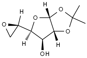 α-D-Glucofuranose, 5,6-anhydro-1,2-O-(1-methylethylidene)- Structure