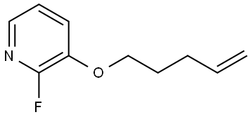 2-Fluoro-3-(4-penten-1-yloxy)pyridine Structure