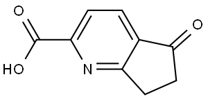 5-Oxo-6,7-dihydro-5H-cyclopenta[b]pyridine-2-carboxylic acid Structure