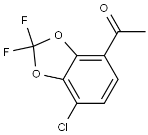 1-(7-Chloro-2,2-difluoro-1,3-benzodioxol-4-yl)ethanone Structure
