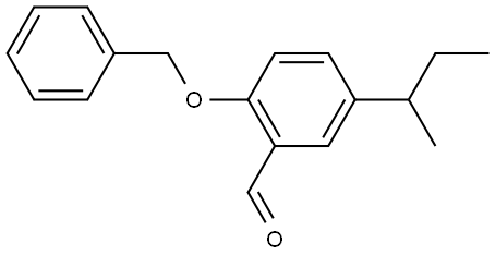 2-(benzyloxy)-5-(sec-butyl)benzaldehyde Structure