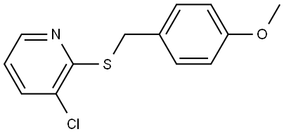 3-Chloro-2-[[(4-methoxyphenyl)methyl]thio]pyridine Structure
