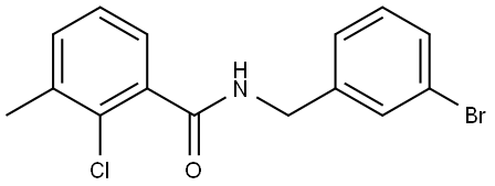 N-[(3-Bromophenyl)methyl]-2-chloro-3-methylbenzamide Structure