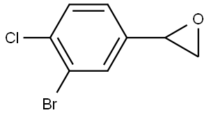 2-(3-bromo-4-chlorophenyl)oxirane Structure
