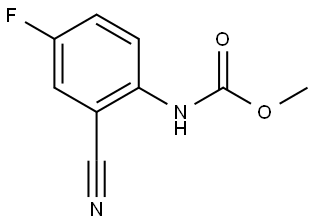 Methyl (2-cyano-4-fluorophenyl)carbamate Structure