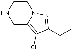 3-Chloro-2-isopropyl-4,5,6,7-tetrahydropyrazolo[1,5-a]pyrazine Structure