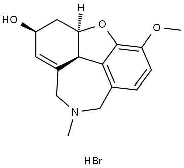 Galantamine EP Impurity F (ent-Galantamine) HBr Structure