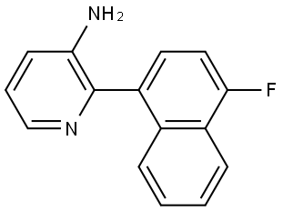 2-(4-Fluoro-1-naphthalenyl)-3-pyridinamine Structure