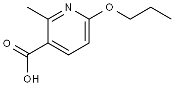 2-methyl-6-propoxynicotinic acid Structure