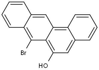 Benz[a]anthracen-6-ol, 7-bromo- Structure