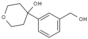 Tetrahydro-4-[3-(hydroxymethyl)phenyl]-2H-pyran-4-ol Structure