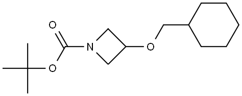 3-Cyclohexylmethoxy-azetidine-1-carboxylic acid tert-butyl ester Structure