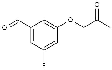 3-Fluoro-5-(2-oxopropoxy)benzaldehyde Structure