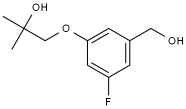 3-Fluoro-5-(2-hydroxy-2-methylpropoxy)benzenemethanol Structure