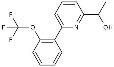 α-Methyl-6-[2-(trifluoromethoxy)phenyl]-2-pyridinemethanol Structure