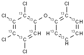 2,2',3,4,5-Pentachloro(13C12)diphenyl ether Structure