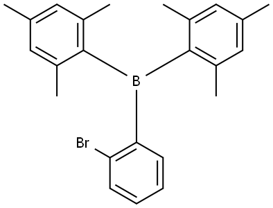 (2-Bromophenyl)dimesitylborane Structure