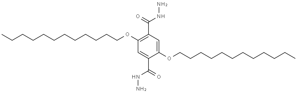 1,4-Benzenedicarboxylic acid, 2,5-bis(dodecyloxy)-, dihydrazide Structure