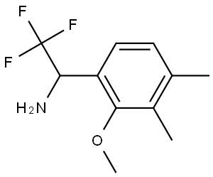 2-Methoxy-3,4-dimethyl-α-(trifluoromethyl)benzenemethanamine Structure