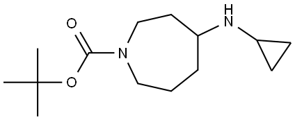 4-cyclopropylamino-1-boc-azepane Structure