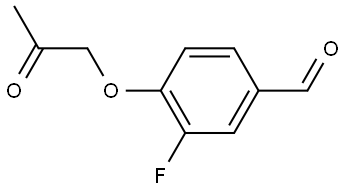 3-Fluoro-4-(2-oxopropoxy)benzaldehyde Structure
