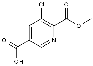 5-Chloro-6-(methoxycarbonyl)nicotinic acid Structure
