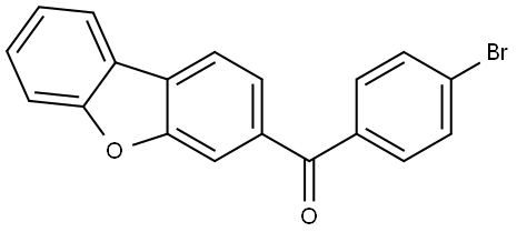 (4-Bromophenyl)-3-dibenzofuranylmethanone Structure