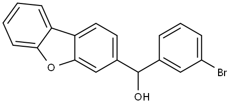 α-(3-Bromophenyl)-3-dibenzofuranmethanol Structure