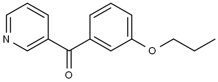 (3-Propoxyphenyl)-3-pyridinylmethanone Structure
