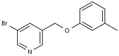 3-Bromo-5-[(3-methylphenoxy)methyl]pyridine Structure