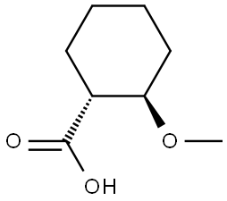 trans-2-Methoxy-cyclohexanecarboxylic acid Structure