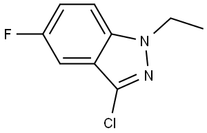 3-Chloro-1-ethyl-5-fluoro-1H-indazole Structure