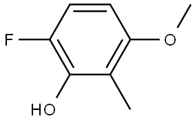 Phenol, 6-fluoro-3-methoxy-2-methyl- Structure