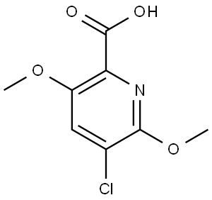 5-Chloro-3,6-dimethoxy-2-pyridinecarboxylic acid Structure