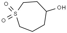 4-Hydroxythiepane 1,1-dioxide Structure